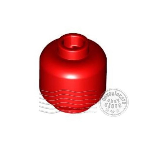 Lego 3626 omino testa rosso - lego,