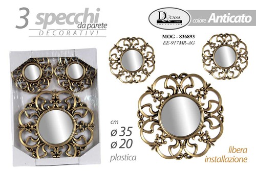 Set specchi parete - 3,