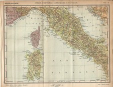 Carta geografica antica ITALIA