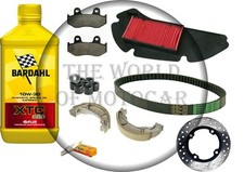 KIT/TAGLIANDO HONDA SH/150 2001 2002 2008 OLIO CANDELA CINGHIA PASTIGLIE GANASCE