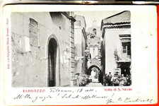 CARTOLINA RANDAZZO  VIAGGIATA  1906  VOLTA DI S. NICOLA   ANIMATA RARA