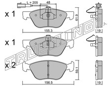 SERIE PASTIGLIE FRENO ANT