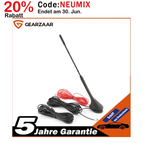 Antenna auto dab - antenna, m