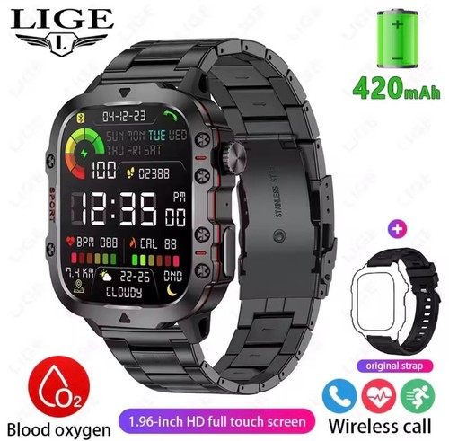 Smart watch militare - watch, 1,96"