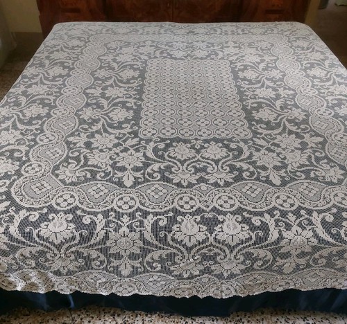 Antico copriletto tenda filet - copriletto,