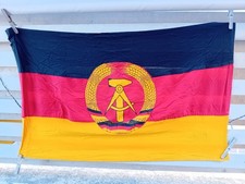 Bandiera originale della DDR (Germania Est) in stoffa 52 x 84 cm (circa)