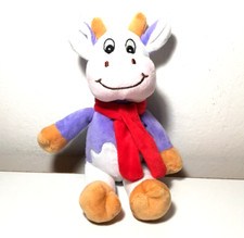 PUPAZZO MUCCA VIOLA  ROSA  MISURE IN FOTO GIOCATTOLO GIOCHI