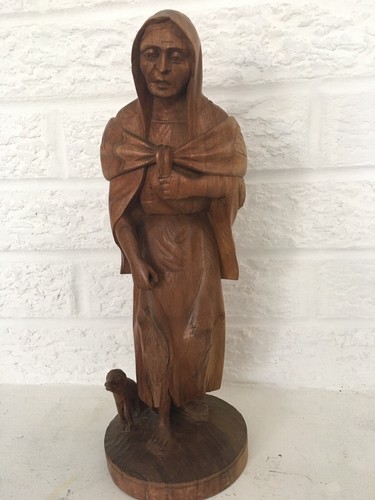 Statua vintage legno - statua,