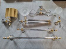 Set accessori bagno in ottone