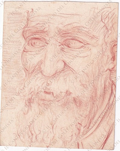 Disegno uomo anziano artista