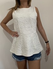 TOP CANOTTIERA SL PEPLUM DONNA