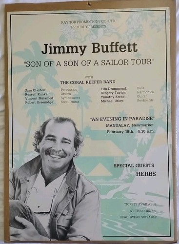 Poster jimmy buffett figlio - jimmy,