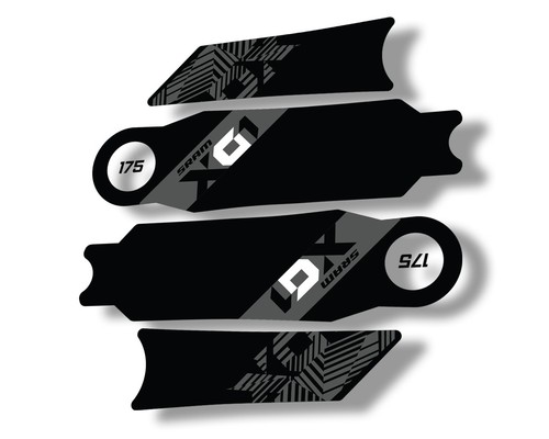 Crank set stickers decals mtb - set,