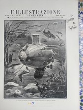 ILLUSTRAZIONE ITALIANA 1903 LAGO DI COMO GIUSEPPE PINO BATISCAFO CANDIA