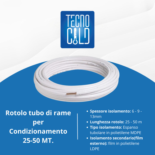 Tubo rame condizionamento - tubo,