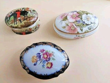 Lotto Di 3 Spettacolari  Scatoline Di Porcellana, Vintage, Marchi Prestigiosi 