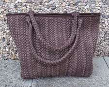 Borsa con treccia in cotone