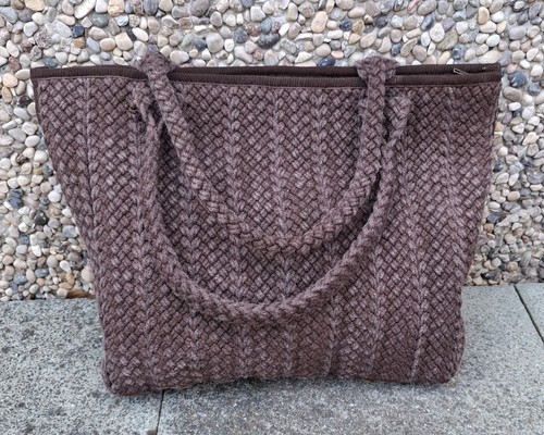 Borsa con treccia - in, cotone