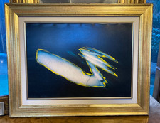 OPERA DI MARIO SCHIFANO ACRILICO SU PVC CON AUTENTICA DELLA FONDAZIONE 50 X 70