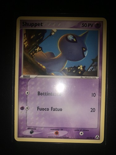 Carta pokemon shuppet 92 - carta,