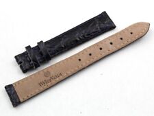 Cinturino Wyler Vetta Ansa 14mm Vera Pelle Coccodrillo Blu Scuro Modello Donna