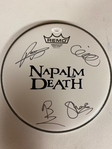 Napalm death autografo firmato - death,