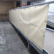 Telo in PVC occhiellato bianco avorio