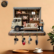 Wall keychain 30cm truck - wall,