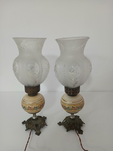 Coppia antiche lampade - coppia, da