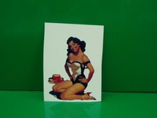 Adesivo pin up vespa lambretta