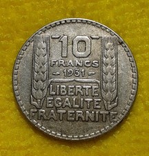 FRANCIA 10 FRANCHI FRANCS 1931