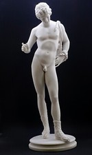Statua Narciso nudo maschile