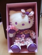 Peluche HELLO KITTY rose et blanc pour fille / enfant