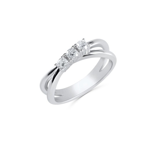 Anello trilogy incrocio donna