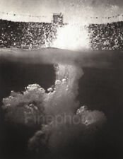 1936 LENI RIEFENSTAHL incisione foto d'epoca Germania Olimpiadi immersioni subacquee