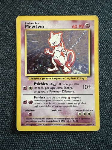 Carta pokemon mewtwo holo - carta,