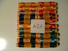 20 SPOLETTE COLOR MIX  N° 24 FILO SETA NUOVE FONDO DI MAGAZZINO TRE STELLE