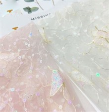 Gonna In Tulle Con Ricamo Di
