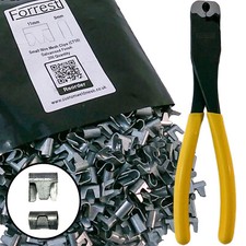 Clip per rete metallica / piccole clip per clip per attrezzi gabbia per voliere recinzione CT10 Made in UK