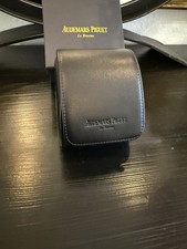 Audemars Piguet AP custodia per orologio da viaggio in pelle nera