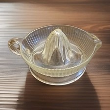 Vintage Clear Glass Citrus Juicer  