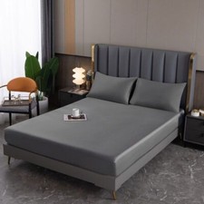 NUOVO lenzuolo con angoli in seta di gelso naturale materasso lenzuola in seta