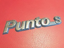 FIAT PUNTO S LOGO SIGLA EMBLEMA FREGIO STEMMA SCRITTA TARGHETTA BADGE TARGA NOME
