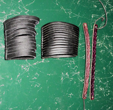 Set Braccialetti in finta pelle bracciali da Uomo / Donna unisex neri blu viola