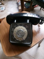 Telefono Vintage rotella GTE Automatic Electric Black Rotary Telephone Vintage 