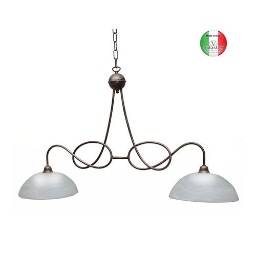 Lampadario ferro battuto