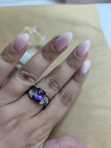 Anello argento con ametista - anello,