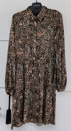 Pinko everett abito satin - pinko,