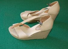 Tommy Hilfiger, Stoffa, Beige, alta a zeppa,  Uk 7, usate