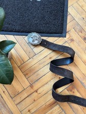 Cintura vintage in pelle con